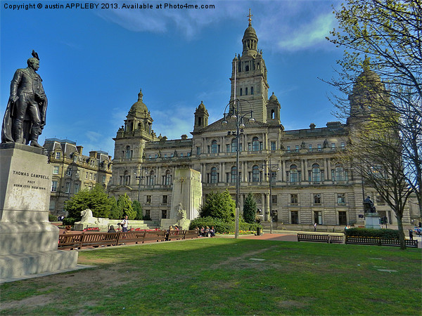 CITY CHAMBERS GEORGE SQUARE GLASGOW Picture Board by austin APPLEBY