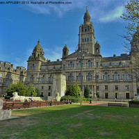 Buy canvas prints of CITY CHAMBERS GEORGE SQUARE GLASGOW by austin APPLEBY
