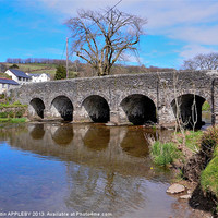 Buy canvas prints of WITHYPOOL BRIDGE OVER RIVER BARLE by austin APPLEBY