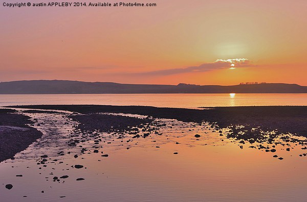 RED SKY NIGHT CUMBRAE DELIGHT Picture Board by austin APPLEBY