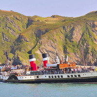 Buy canvas prints of  Ps Waverley at Ilfracombe by austin APPLEBY