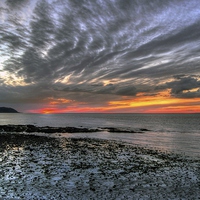 Buy canvas prints of  West Somerset Coastline Sunset by austin APPLEBY