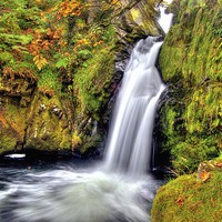Buy canvas prints of  Ceunant Mawr Waterfall by austin APPLEBY