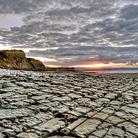 Buy canvas prints of East Quantoxhead Beach Sunset by austin APPLEBY