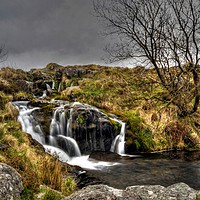 Buy canvas prints of Black Tor Falls Dartmoor  by austin APPLEBY