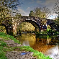 Buy canvas prints of Hexworthy Bridge Dartmoor by austin APPLEBY