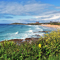 Buy canvas prints of Fistral Beach Newquay Cornwall by austin APPLEBY