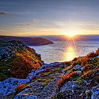 Buy canvas prints of Valley Of The Rocks Sunset Exmoor by austin APPLEBY