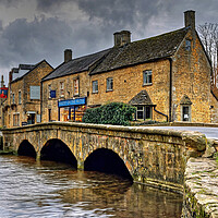 Buy canvas prints of Mill Bridge Bourton On The Water by austin APPLEBY