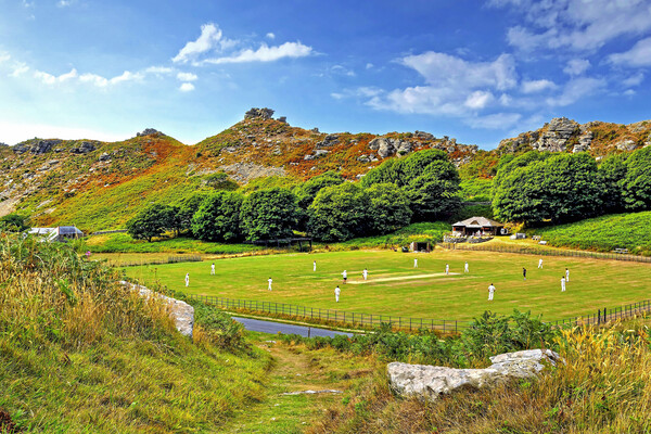 Valley Of The Rocks Cricket Picture Board by austin APPLEBY