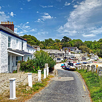 Buy canvas prints of Helford Passage Village Cornwall by austin APPLEBY