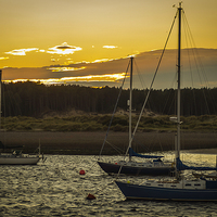 Buy canvas prints of  Findhorn Sunset by Alex Millar