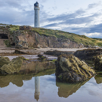 Buy canvas prints of  Covesea Lighthouse by Alex Millar