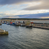 Buy canvas prints of  Burghead Harbour by Alex Millar