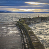 Buy canvas prints of  Burgled Harbour Wall by Alex Millar