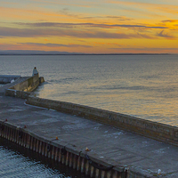 Buy canvas prints of  Burghead Sunset by Alex Millar