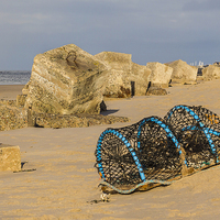 Buy canvas prints of  Abandoned Lobster Pot by Alex Millar