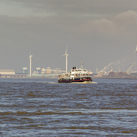 Buy canvas prints of  The Mersey Ferry by Alex Millar