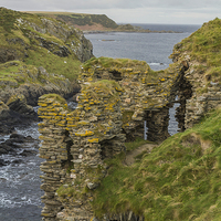 Buy canvas prints of  Findlater Castle by Alex Millar