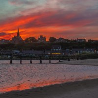 Buy canvas prints of Lossiemouth On Fire by Alex Millar