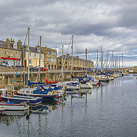 Buy canvas prints of The Lossiemouth Harbour by Alex Millar