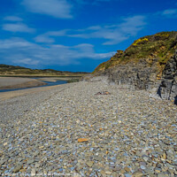 Buy canvas prints of Pebbles, Rocks and River by Jane Metters