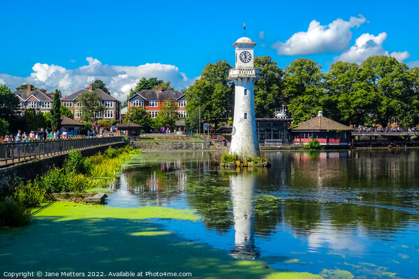 Roath Park on a Sunny Day  Picture Board by Jane Metters