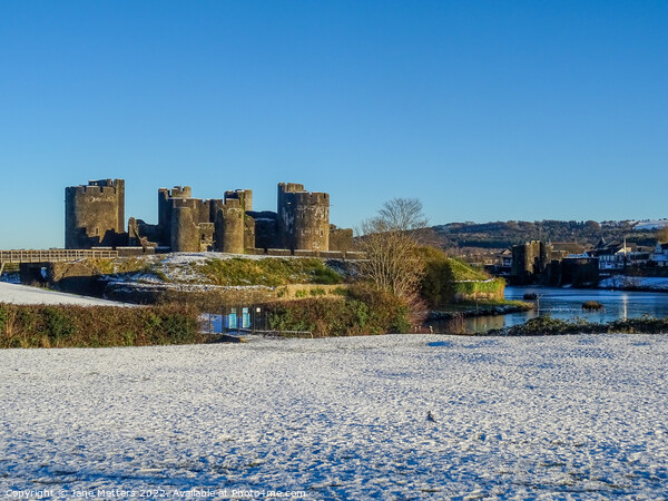 Castle in Winter Picture Board by Jane Metters