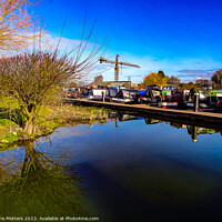 Buy canvas prints of Saul Junction Marina  by Jane Metters