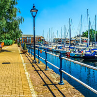 Buy canvas prints of A Stroll Around the Marina by Jane Metters