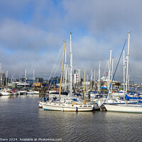 Buy canvas prints of Boats Moored at Penarth Marina by Jane Metters