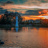 Buy canvas prints of Sunset at Roath Park by Jane Metters