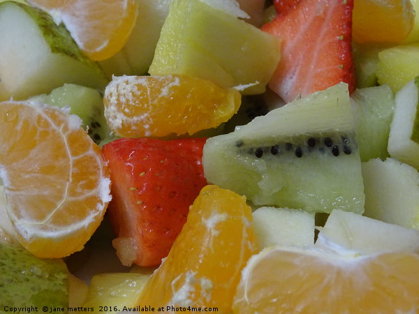                         Juicy Fruit Salad        Picture Board by Jane Metters