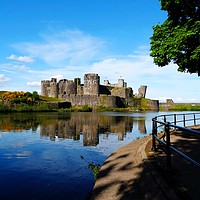 Buy canvas prints of Caerphilly Castle                                by Jane Metters