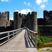 Buy canvas prints of The Back of Caerphilly Castle                      by Jane Metters