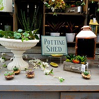 Buy canvas prints of      The Potting Shed                           by Jane Metters
