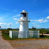 Buy canvas prints of       East Usk Lighthouse                          by Jane Metters