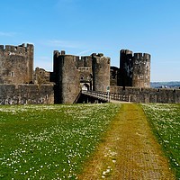 Buy canvas prints of            Caerphilly Castle                     by Jane Metters