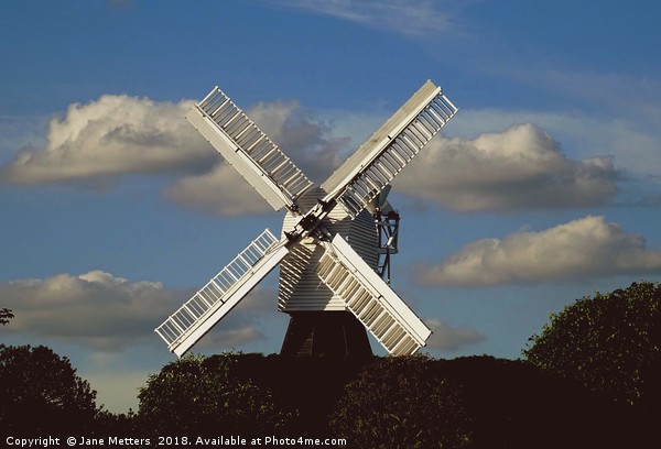 Windmill Picture Board by Jane Metters