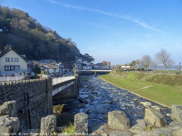 Lynmouth in Summer Picture Board by Jane Metters