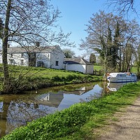 Buy canvas prints of Boating on the Canal by Jane Metters