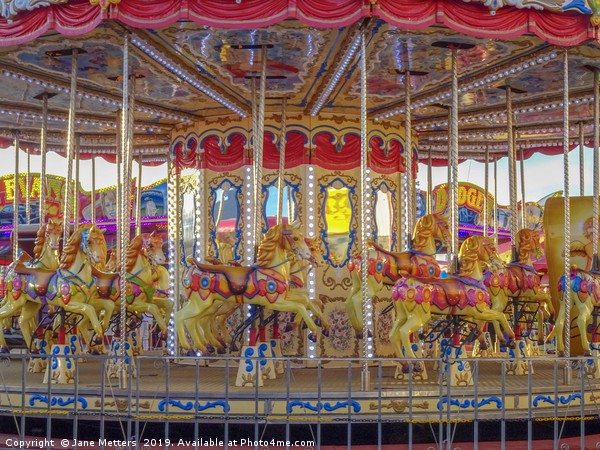 The Colourful Carousel  Picture Board by Jane Metters