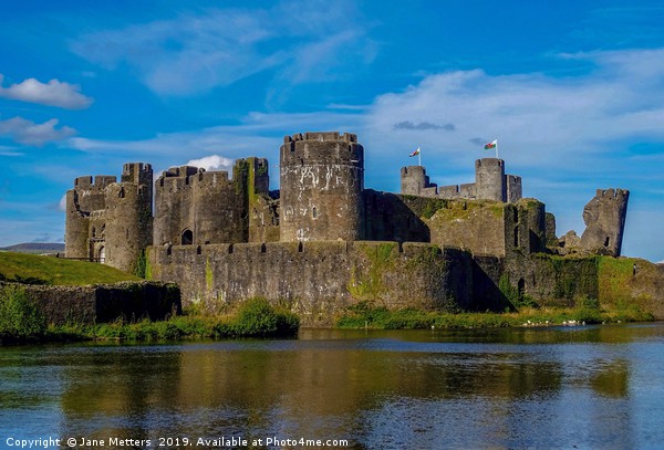 A Fortress in Caerphilly Picture Board by Jane Metters