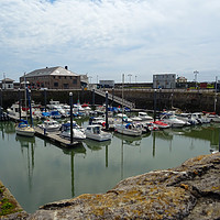 Buy canvas prints of Porthcawl Harbour by Jane Metters