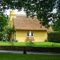 Buy canvas prints of Merthyr Mawr Cottage  by Jane Metters