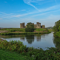 Buy canvas prints of Caerphilly Castle Moat by Jane Metters
