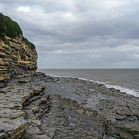 Buy canvas prints of Cliffs, Sea and Rocks by Jane Metters