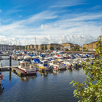 Buy canvas prints of The Marina in Penarth by Jane Metters