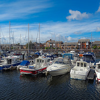 Buy canvas prints of Boats in the Marina by Jane Metters
