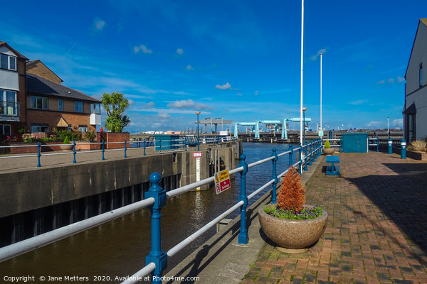 Penarth Marina into Cardiff Bay Picture Board by Jane Metters
